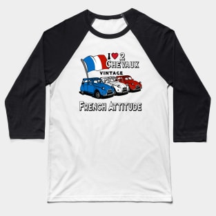 I Love 2 Chevaux Baseball T-Shirt